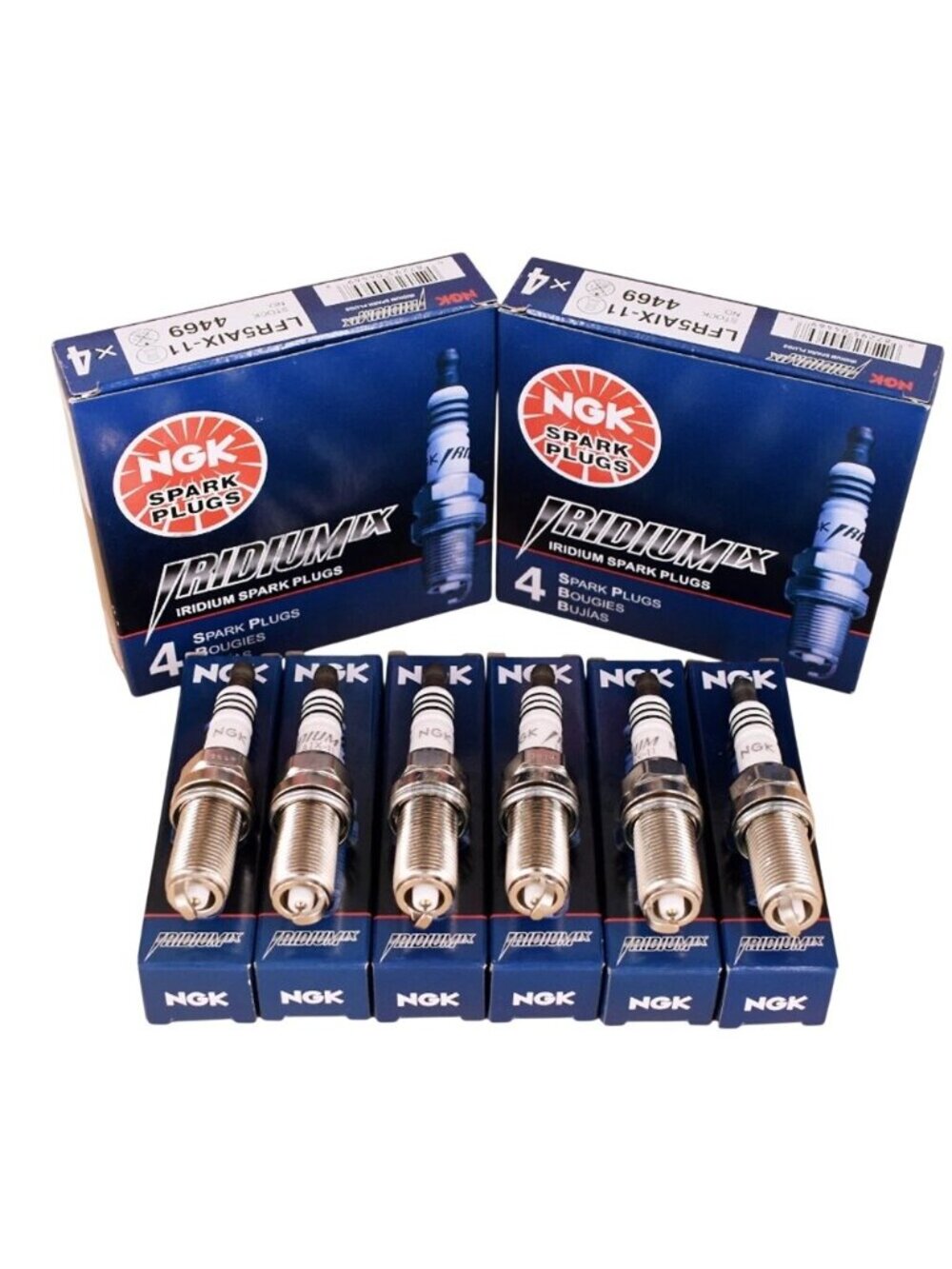 6x NGK 4469 Iridium IX Spark Plugs LFR5AIX11 For Hyundai Nissan Infiniti Yamaha